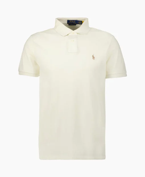 Ralph Lauren Polo Short Sleeve-Knit Zand*Heren Polo's