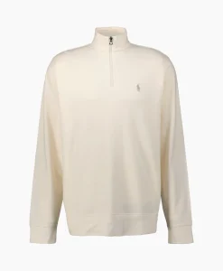 Ralph Lauren Pullover Double Knit Jersey Ecru*Heren Truien