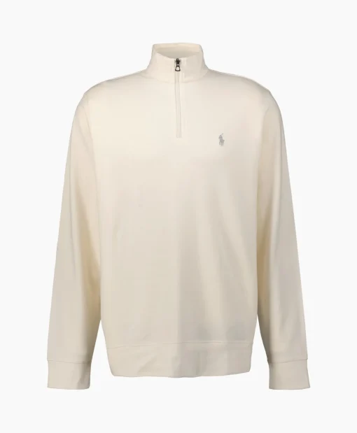 Ralph Lauren Pullover Double Knit Jersey Ecru*Heren Truien