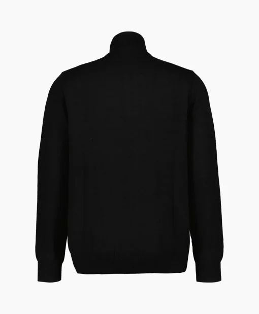 Ralph Lauren Pullover Kwart Zip Merino Zwart*Heren Truien