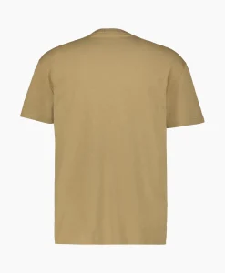 Ralph Lauren T-Shirt Korte Mouw Jersey Mid Logo Zand*Heren T-Shirts