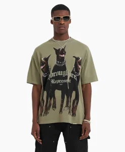 Represent Top & T-Shirt Thoroughbred Groen*Heren T-Shirts
