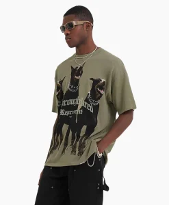 Represent Top & T-Shirt Thoroughbred Groen*Heren T-Shirts
