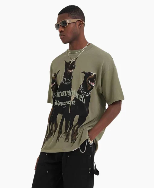 Represent Top & T-Shirt Thoroughbred Groen*Heren T-Shirts