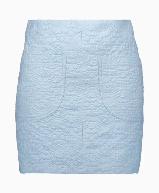 Róhe Rohe Minirok Short Jacquard Skirt Blauw*Dames Rokken