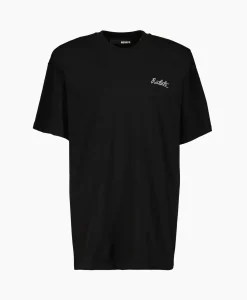 Rotate T-Shirt Korte Mouw Oversized Logo Zwart*Dames T-Shirts & Tops