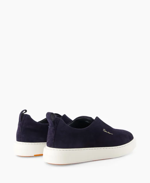 Santoni Sneaker Victor-Seyu60 Blauw*Heren Sneakers