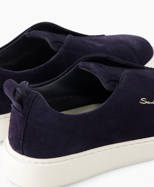 Santoni Sneaker Victor-Seyu60 Blauw*Heren Sneakers