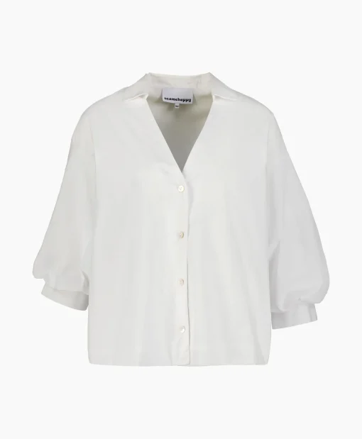 Sea Me Happy Blouse Banyan Wit*Dames Blouses