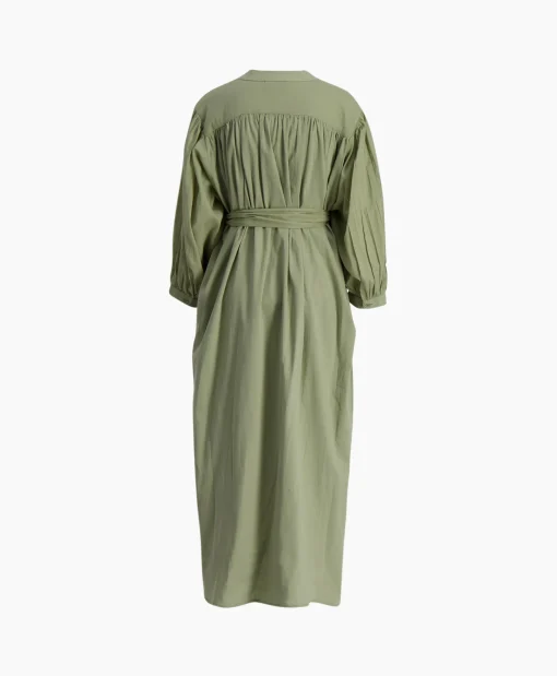 Sea Me Happy Maxi Jurk Balloon Long Double Layered Licht Groen*Dames Jurken
