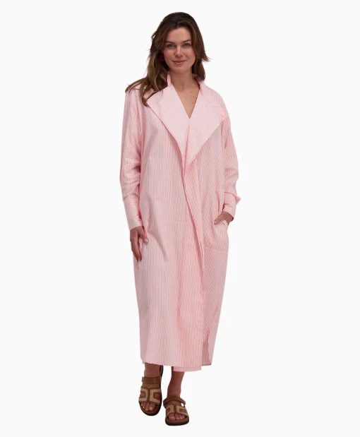 Sea Me Happy Maxi Jurk Penelope Woven Striped Rose*Dames Jurken
