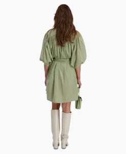Sea Me Happy Mini Jurk Balloon Short Double Layered Licht Groen*Dames Jurken