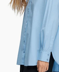 Selected Femme Blouse Dina-Sanni Ls Shirt Noos Blauw*Dames Blouses