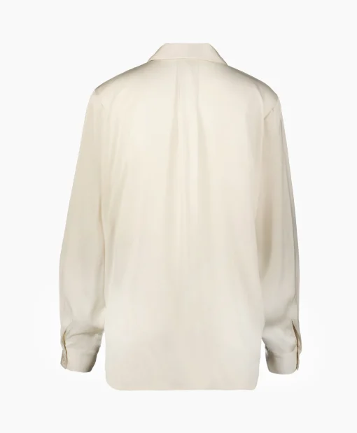 Selected Femme Blouse Talia-Franziska Ls Shirt B Off White*Dames Blouses