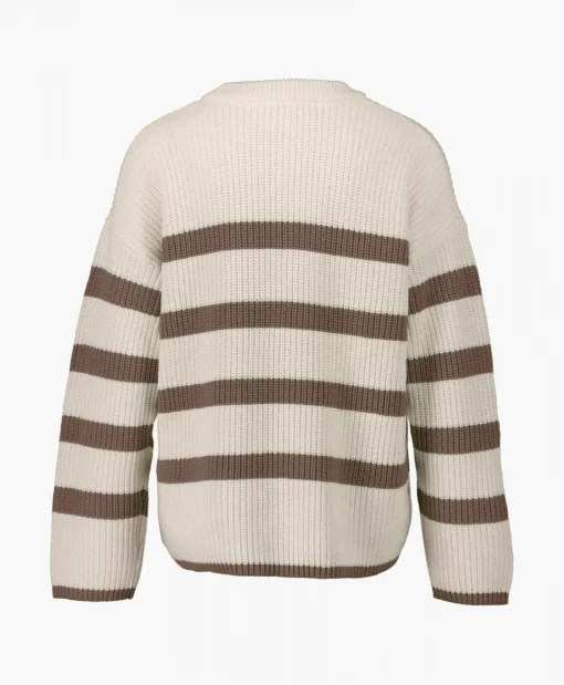 Selected Femme Gebreide Trui Bloomie Ls Knit O-Neck B Noos Beige*Dames Truien