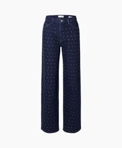 Selected Femme Jeans Marley-Bea Hw Mid Blue Wide Jean Blauw*Dames Broeken