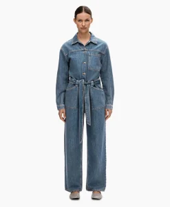 Selected Femme Jumpsuit Marley Ls Mid Blue Denim Jumpsui Jeans*Dames Jumpsuits