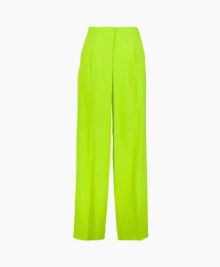 Selected Femme Pantalon Tinni Mw Wide Pant N Noos Groen*Dames Broeken