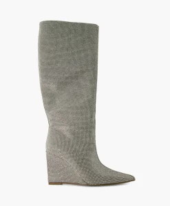 Steve Madden Lange Laars Showout R Zilver*Dames Laarzen