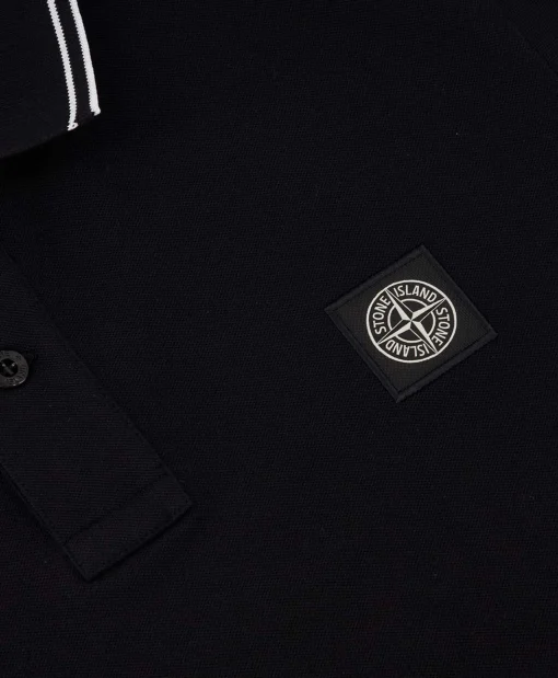 Stone Island Polo 2Sc18 Zwart*Heren Polo's