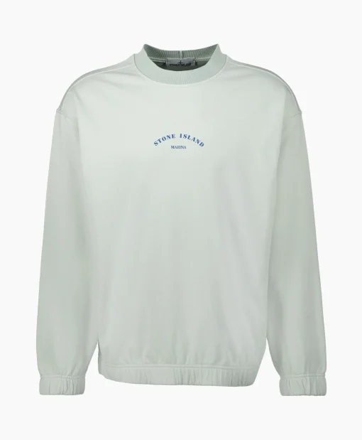 Stone Island Sweater 652X2 Licht Blauw*Heren Truien