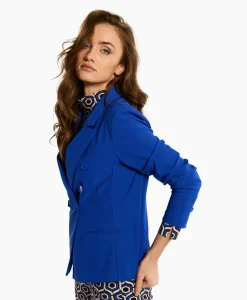 Studio Anneloes Blazer Imari Bonded Blauw*Dames Blazers