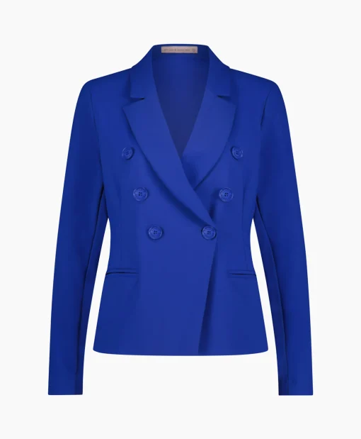 Studio Anneloes Blazer Imari Bonded Blauw*Dames Blazers