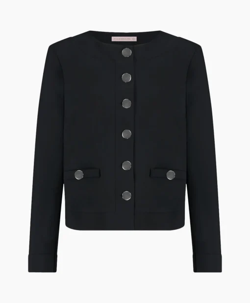 Studio Anneloes Blazer Janet Bonded Zwart Dessin*Dames Blazers
