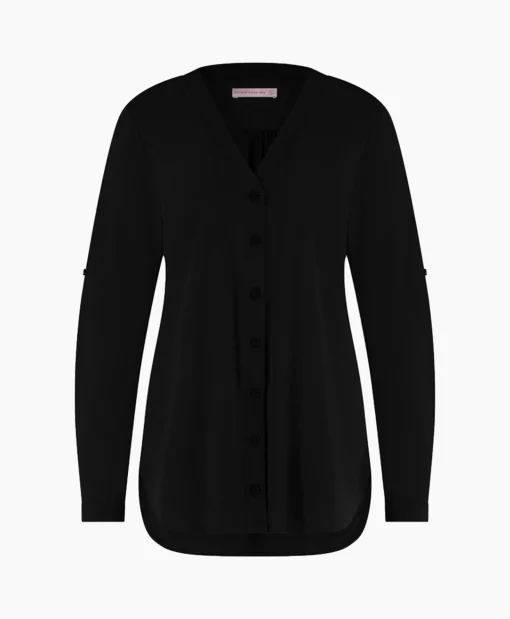 Studio Anneloes Blouse Evi Zwart*Dames Blouses