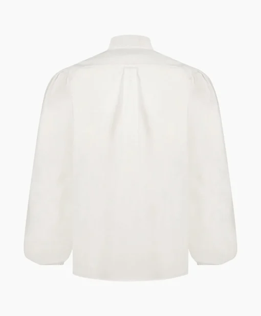 Studio Anneloes Blouse Shirley Poplin Wit*Dames Blouses