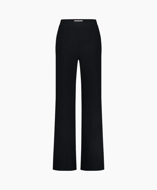 Studio Anneloes Broek Alex Bonded Mesh Trousers Zwart Dessin*Dames Broeken