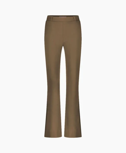 Studio Anneloes Broek Flair Bonded Trousers Bruin Dessin*Dames Broeken