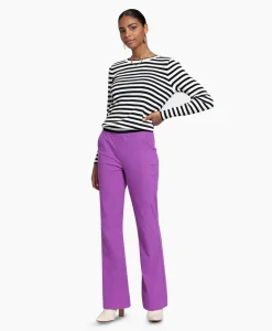 Studio Anneloes Broek Flair Bonded Trousers Paars*Dames Broeken