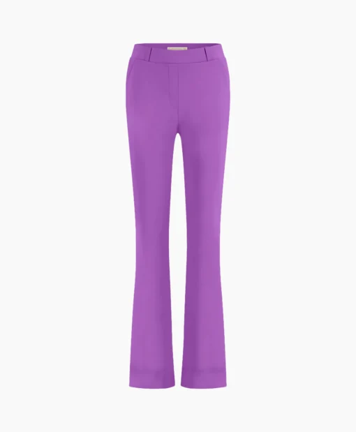 Studio Anneloes Broek Flair Bonded Trousers Paars*Dames Broeken