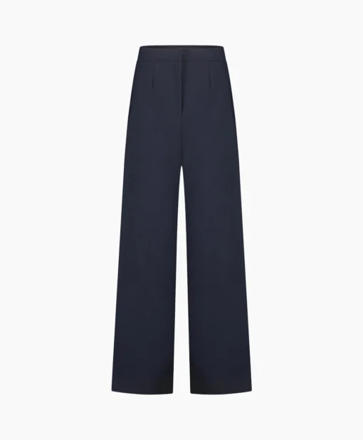 Studio Anneloes Broek Holly Bonded Trousers Donker Blauw*Dames Broeken