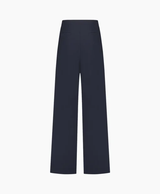 Studio Anneloes Broek Holly Bonded Trousers Donker Blauw*Dames Broeken