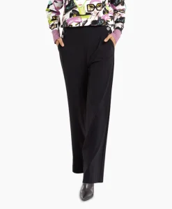 Studio Anneloes Broek Jessy Bonded Button Trousers Zwart Dessin*Dames Broeken