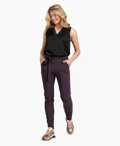 Studio Anneloes Broek Katlyn Bonded Trousers Bruin*Dames Broeken
