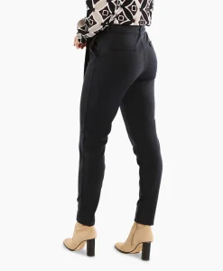 Studio Anneloes Broek Katlyn Shiny Bnd Trousers Zwart*Dames Broeken