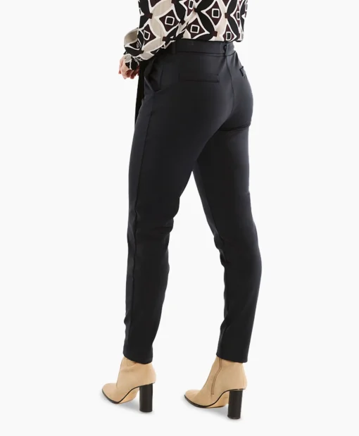 Studio Anneloes Broek Katlyn Shiny Bnd Trousers Zwart*Dames Broeken