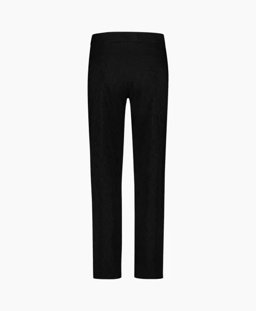 Studio Anneloes Broek Mira Ornament Jacquard Trousers Zwart*Dames Broeken