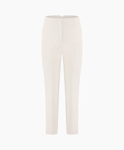 Studio Anneloes Broek Nine Shiny Bonded Trousers Off White*Dames Broeken