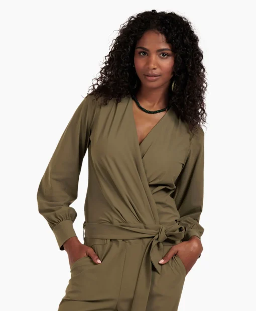 Studio Anneloes Jumpsuit Feda Bruin Dessin*Dames Jumpsuits