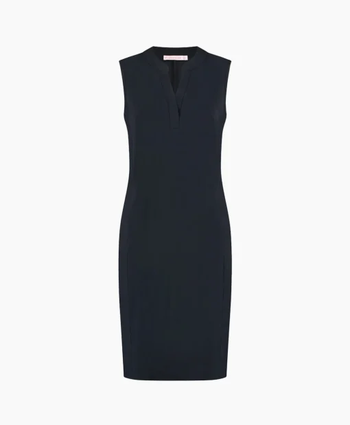 Studio Anneloes Jurk Simplicity Sls Dress Donker Blauw*Dames Jurken