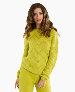 Studio Anneloes Pullover Kesia Geel*Dames Truien