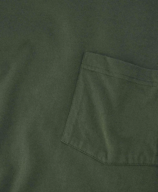 Tenue. T-Shirt Korte Mouw John Pocket Tee Khaki*Heren T-Shirts