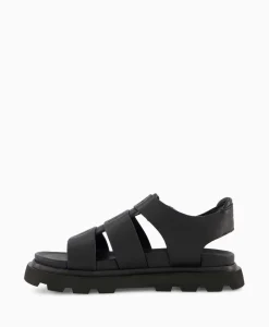 Ugg Sandaal Zonder Hak Capitelle Strap Zwart*Dames Sandalen