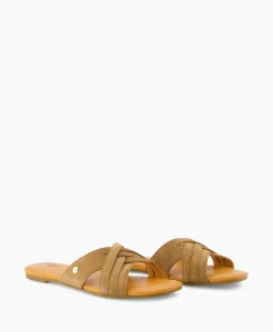 Ugg Sandaal Zonder Hak W Kenleigh Slide Bruin*Dames Sandalen
