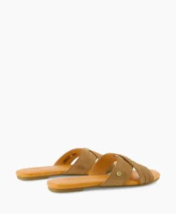 Ugg Sandaal Zonder Hak W Kenleigh Slide Bruin*Dames Sandalen