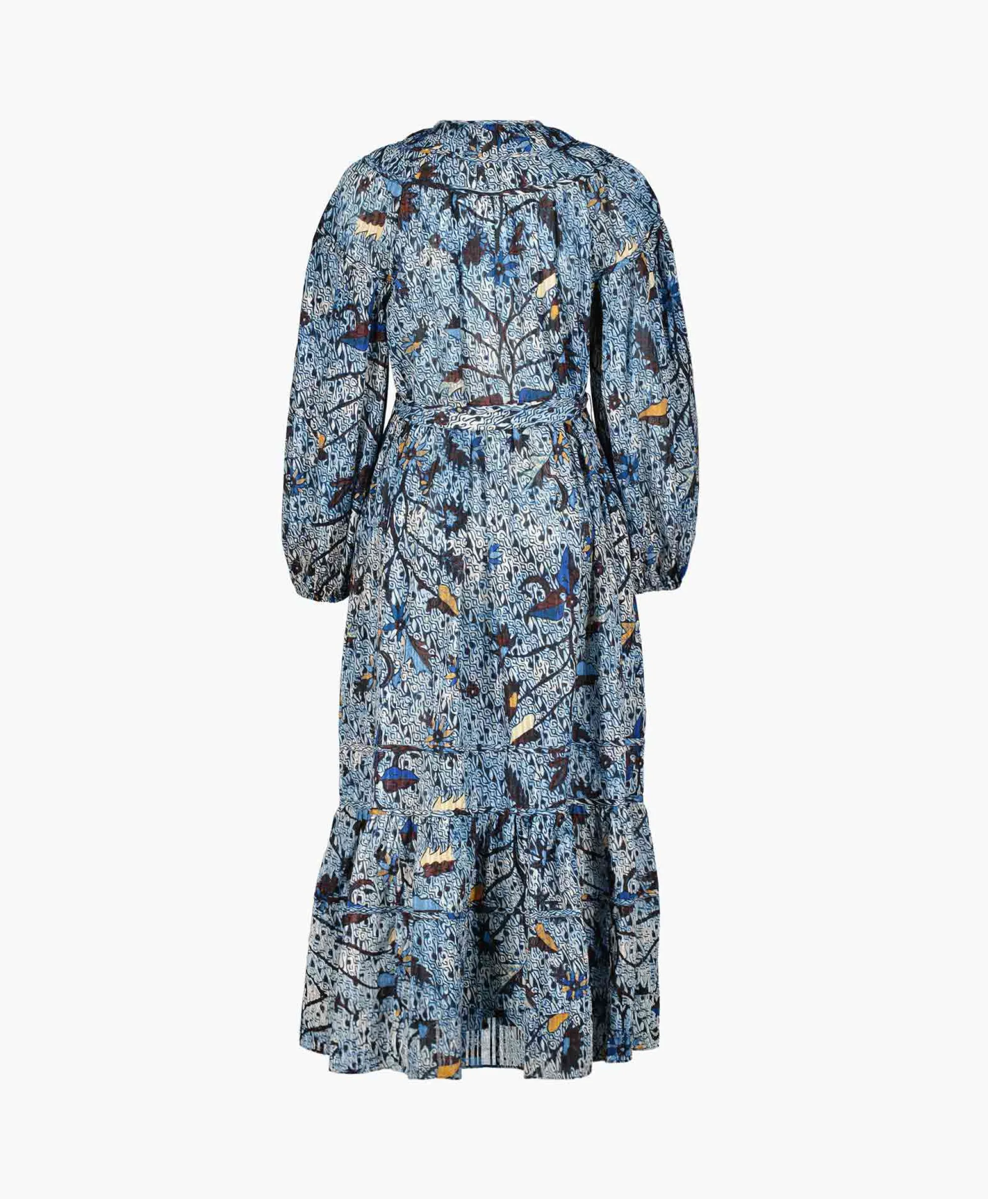 Ulla Johnson Midi Jurk Iona Dress Blauw*Dames Jurken
